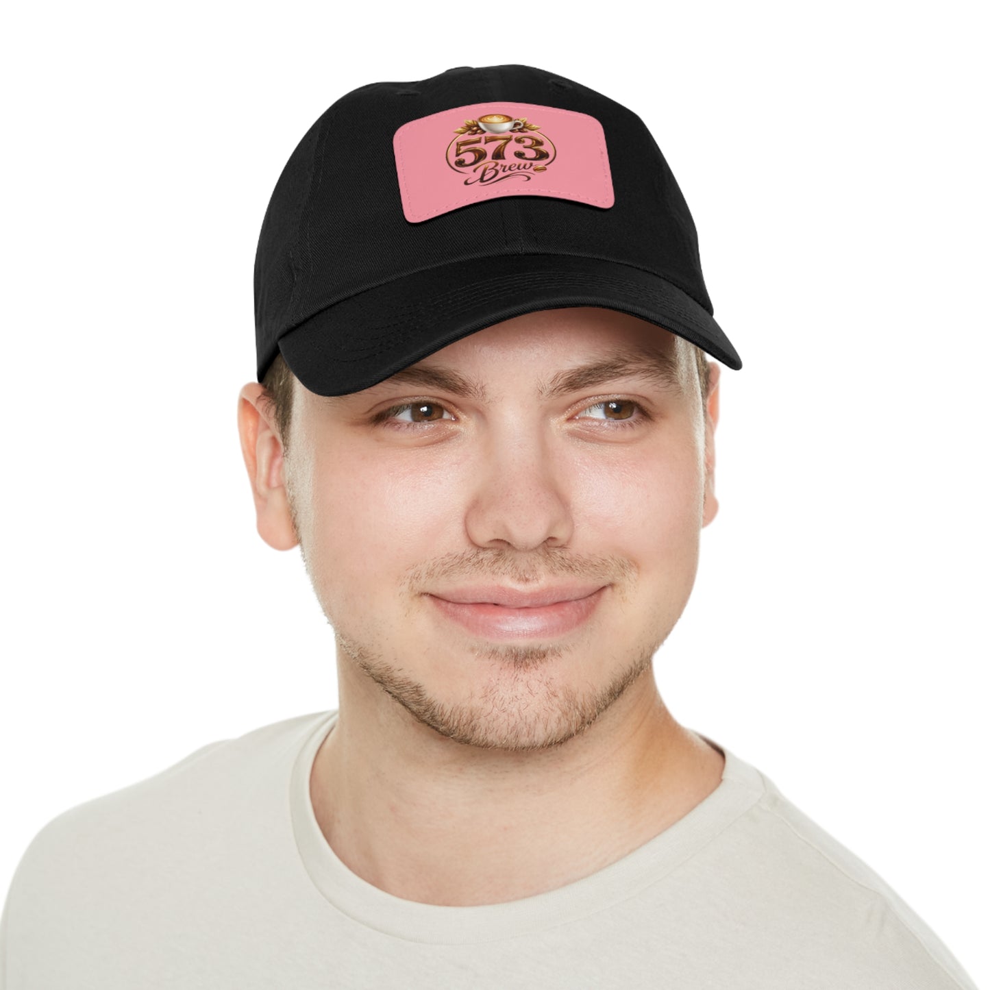 Leather Patch Dad Hat — 573 Brew Logo Cap