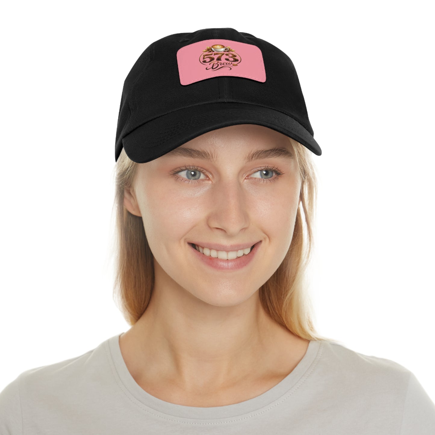 Leather Patch Dad Hat — 573 Brew Logo Cap
