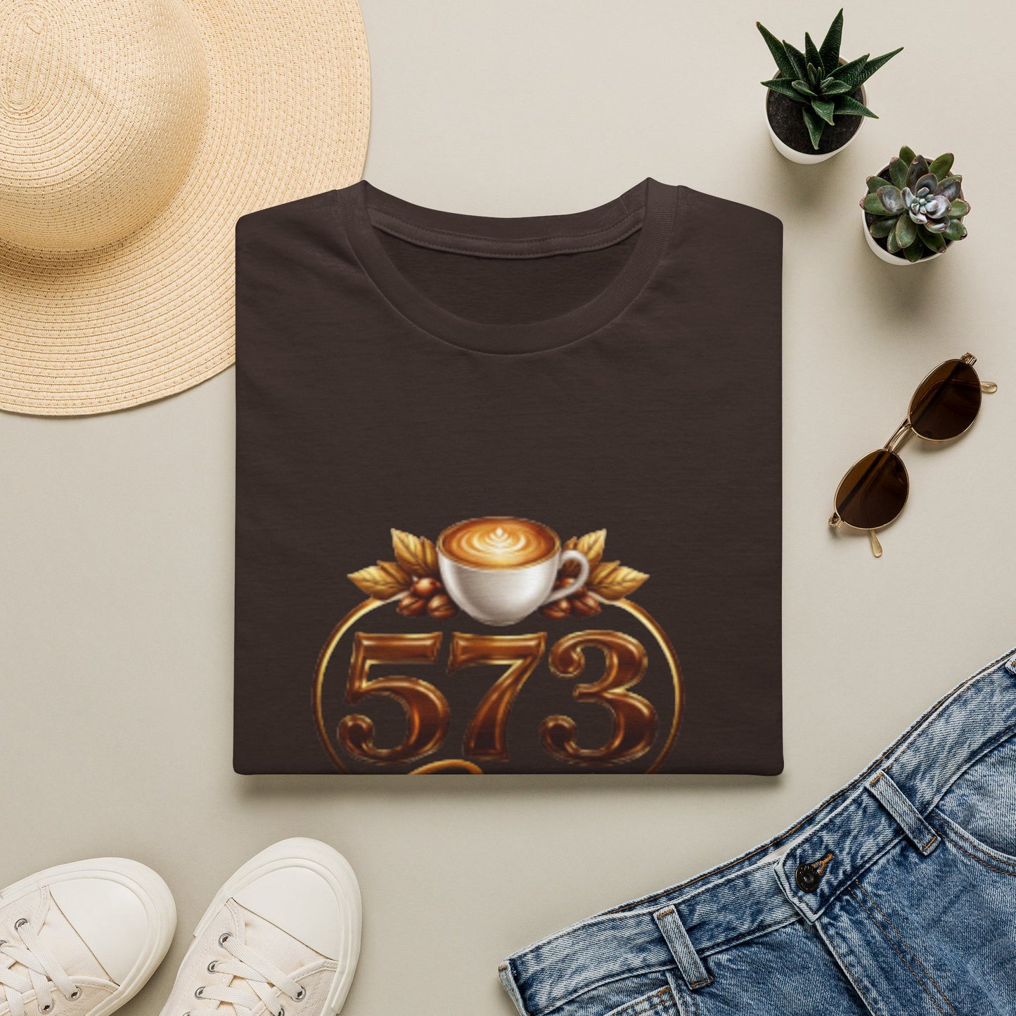 573 Brew Coffee T-Shirt — Logo Tee for Coffee Lovers