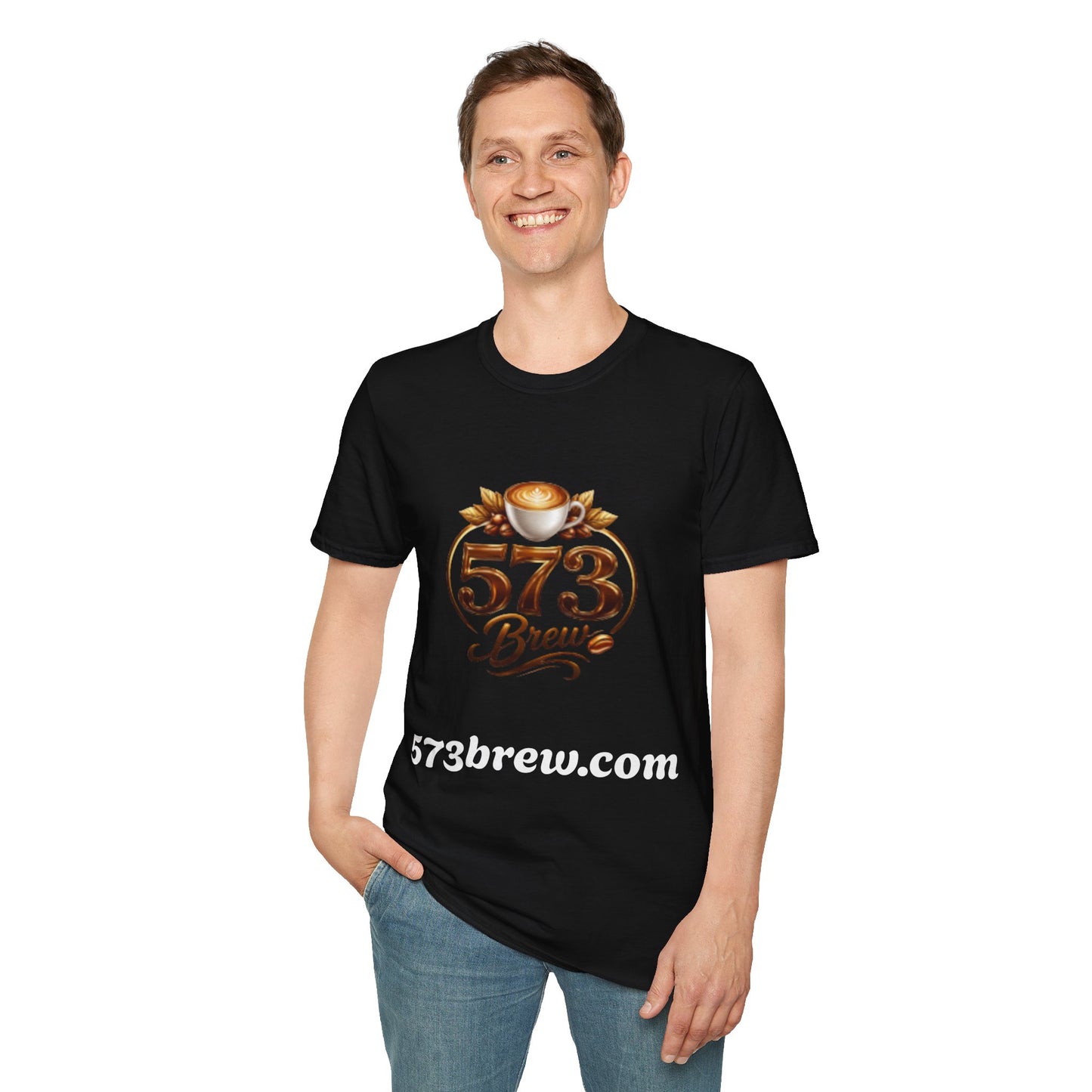 573 Brew Coffee T-Shirt — Logo Tee for Coffee Lovers