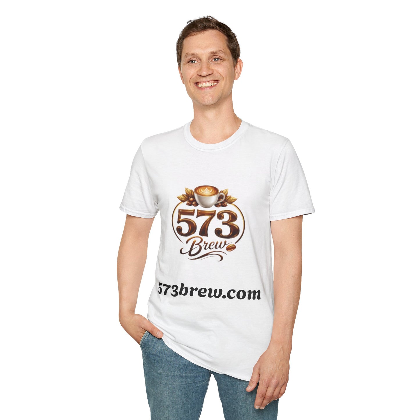 573 Brew Coffee T-Shirt — Logo Tee for Coffee Lovers
